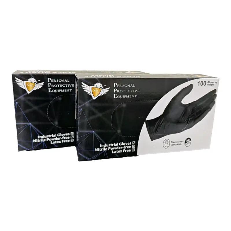 lack nitrile gloves eighth picture novatekdeals black nitrile gloves 5 mil – 1,000 count (10×100)